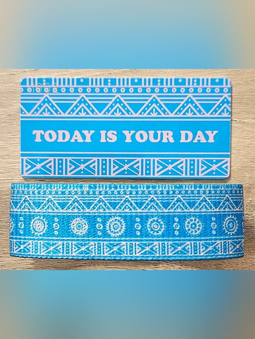 ZOX "TODAY IS YOUR DAY" #1952 POSITIVE AFFIRMATION COLLECTIBLE WRISTBAND